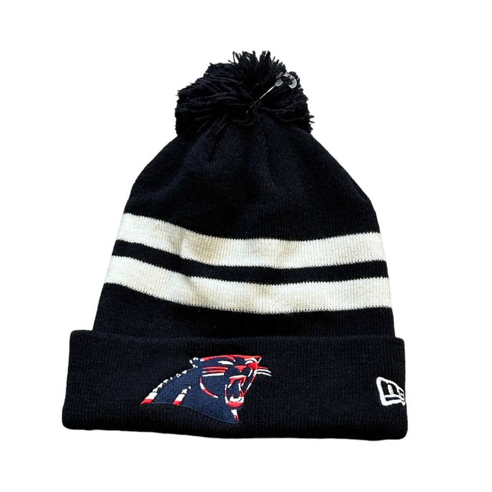 Carolina Panthers New Era Cuffed Pom Beanie Hat Cap